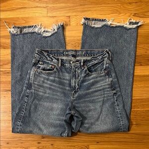American Eagle Outfitters Women's wide leg Blue Jeans